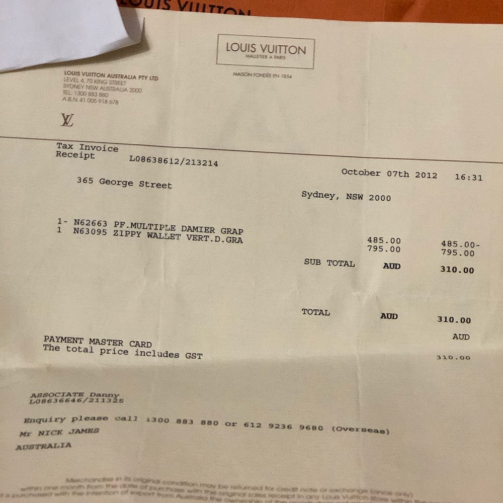 Louis Vuitton Zippy Vertical